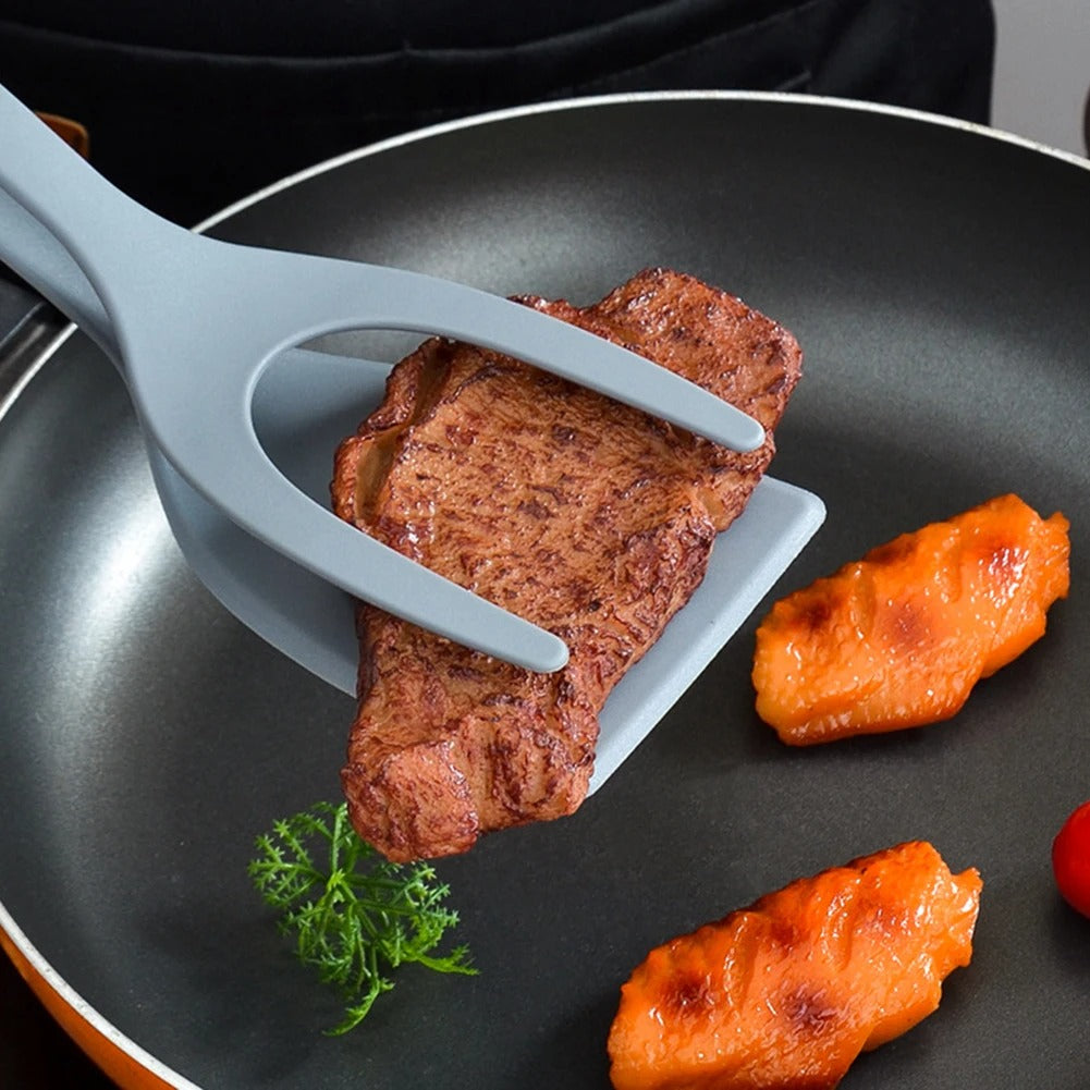 Elevate Your Culinary Creations with the Lazy Kitchen 2-in-1 Egg Spatula Tongs