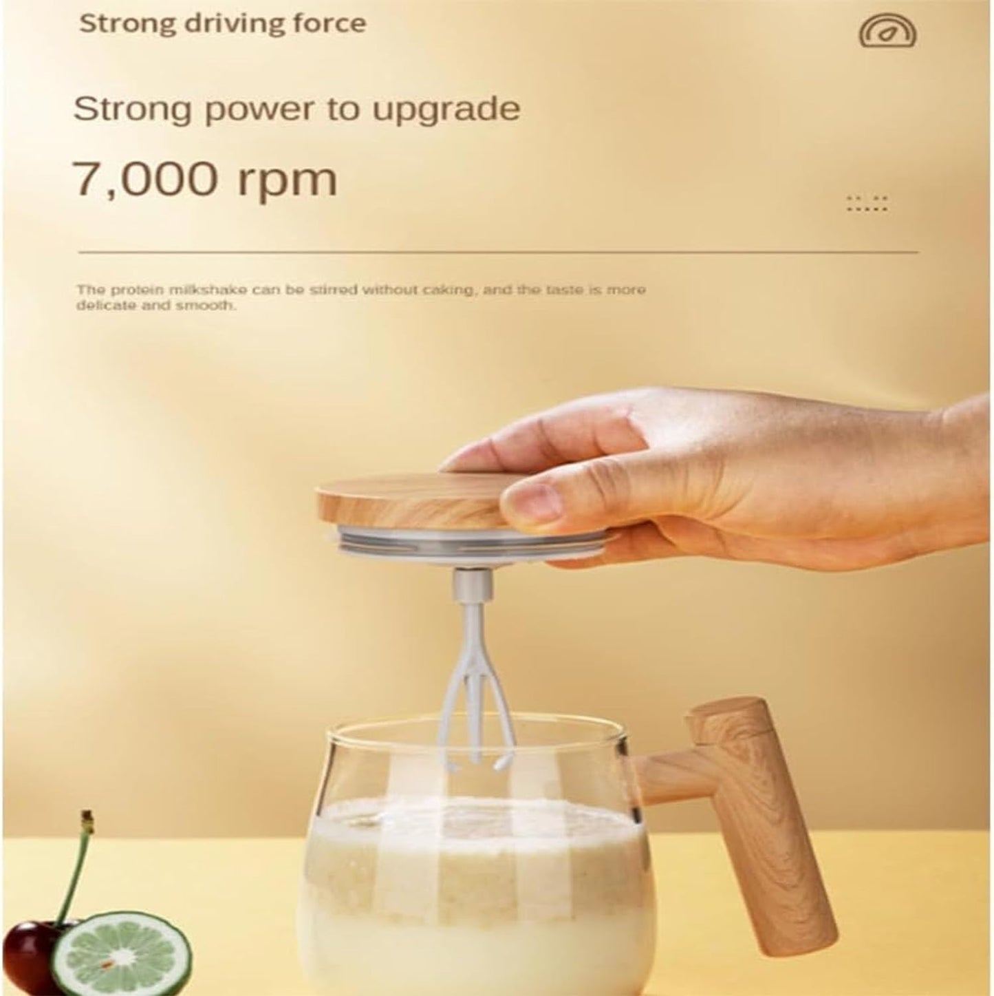 Revolutionary Triple Stirring Electric Mixing Cup: Effortless Blending for Coffee, Protein Shakes, and More